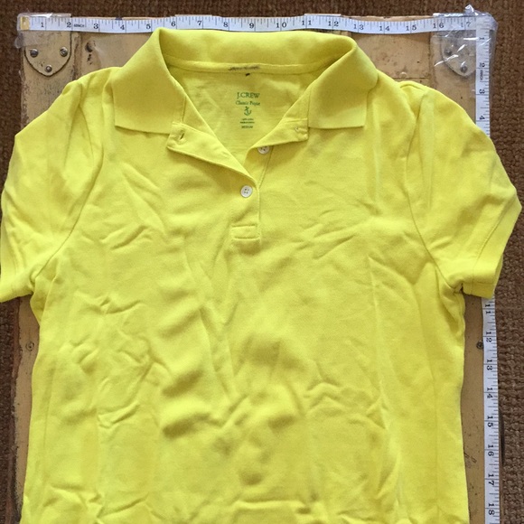 J. CREW CLASSIC STRETCH PIQUE SS POLO SHIRT NEON M - Picture 7 of 8